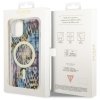 Guess GUHMP14SHLEOPWB iPhone 14 / 15 /13 6.1 niebieski/blue hardcase Leopard MagSafe